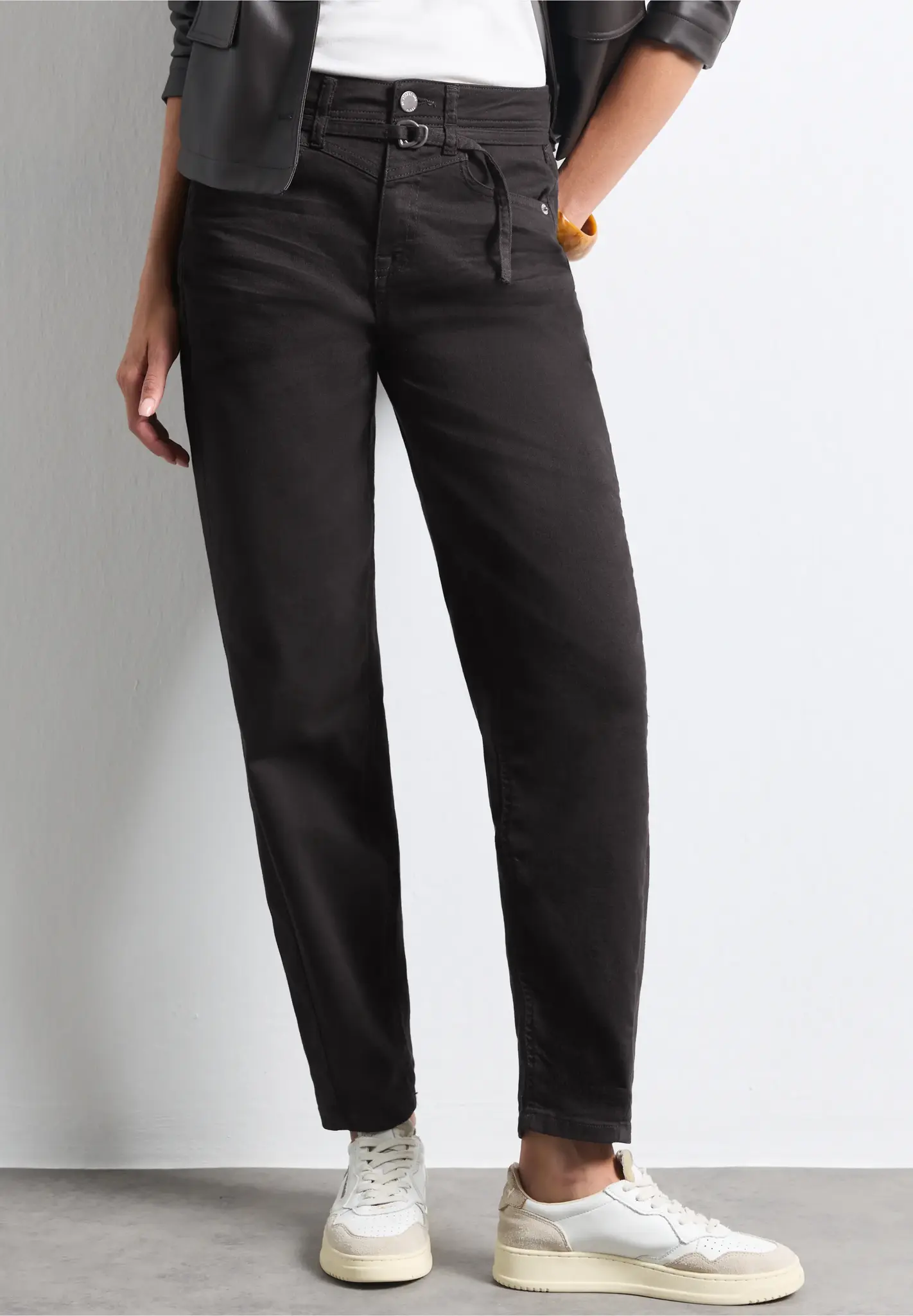 Street One Barrel Jeans Karlie - Brown Washed