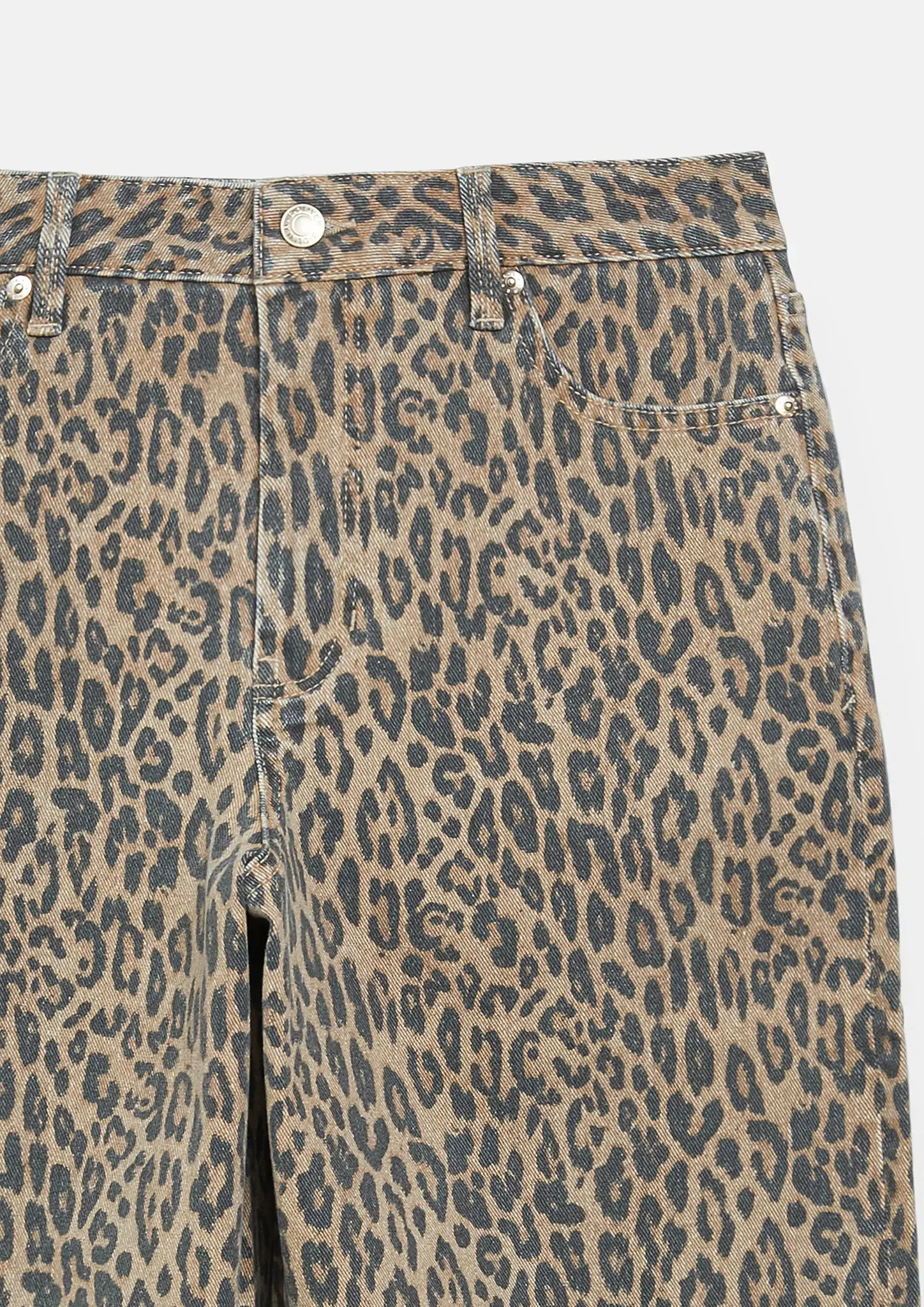 S. Oliver Barrel Jeans Leo Print - Sand