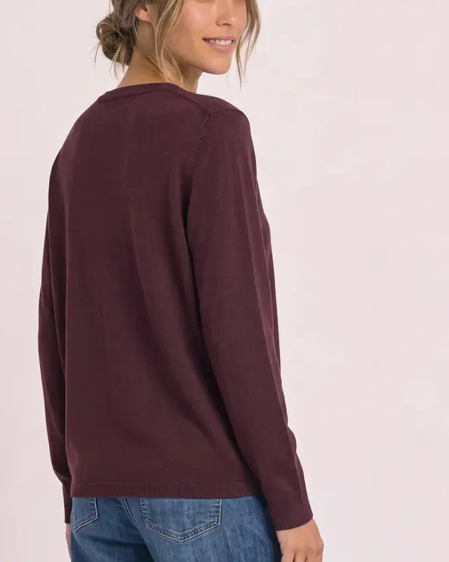 Street One Boothals Trui - Rustic Rouge