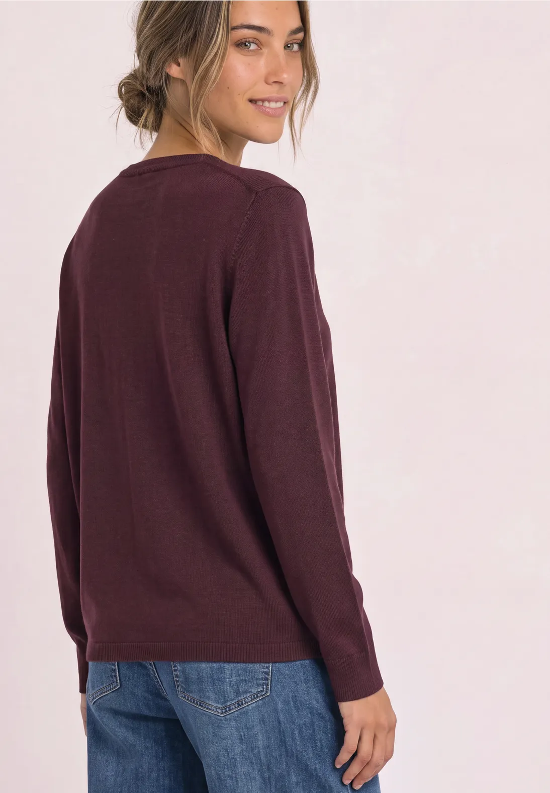 Street One Basic Jumper - Rustic Rouge