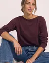Street One Boothals Trui - Rustic Rouge