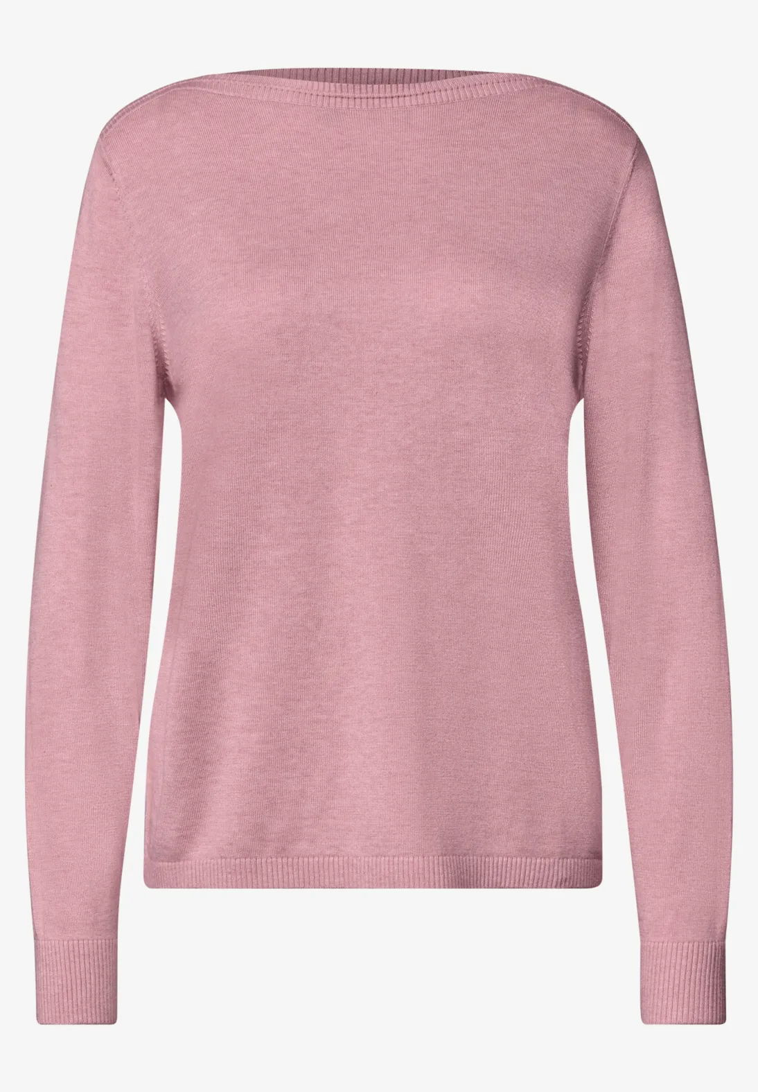 Street One Boothals Trui - Vintage Blush Melange