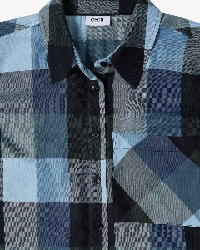 Cecil Hemd mit Karomuster - Urban Dark Blue