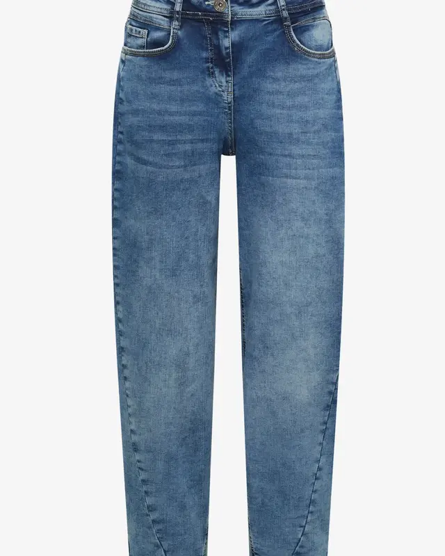 Cecil Barrel Jeans Scarlett - Light Blue Used Wash