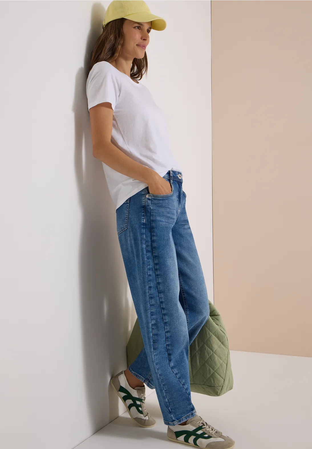 Cecil Barrel Jeans Scarlett - Light Blue Used Wash