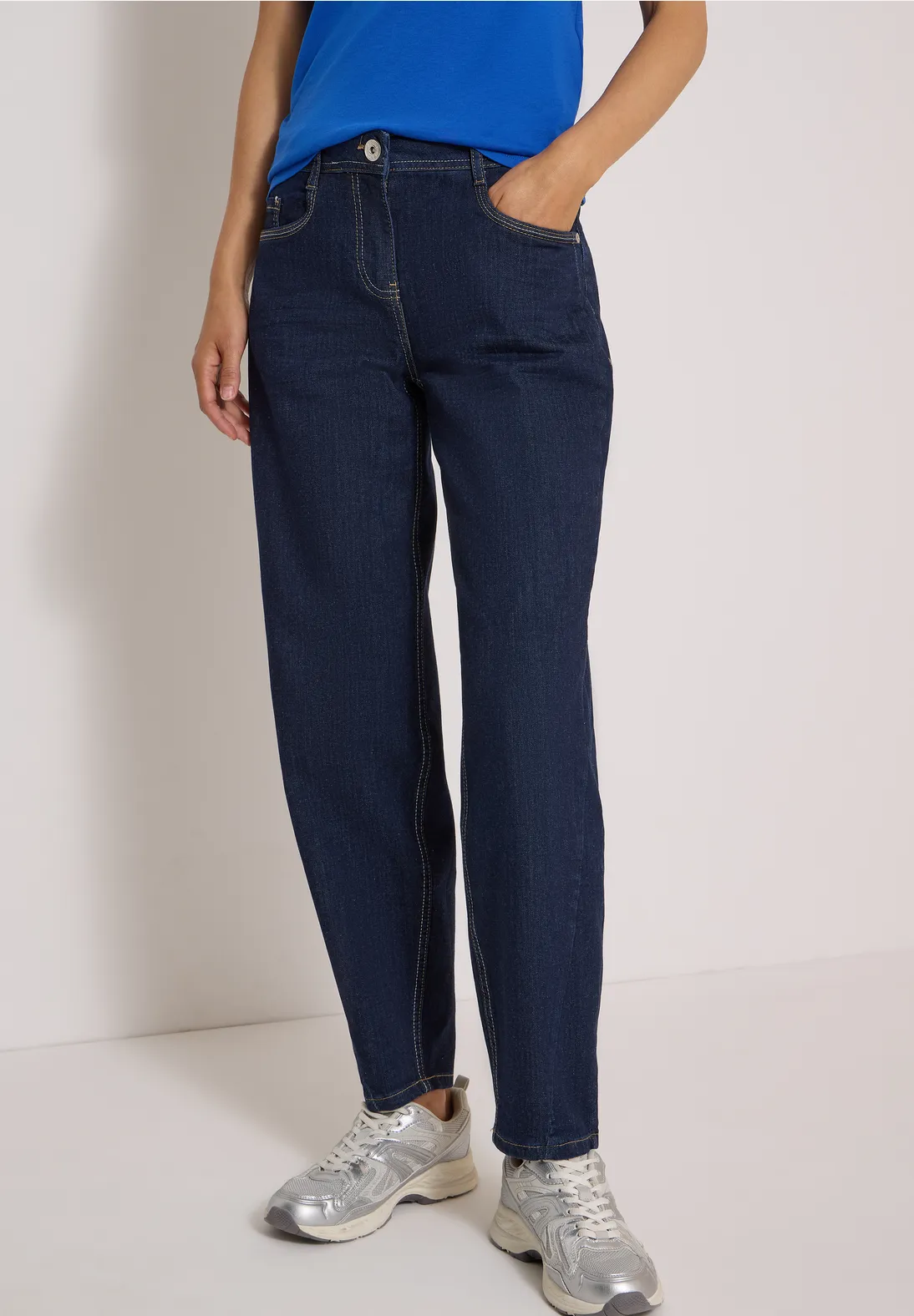 Cecil Barrel Jeans Scarlett - Rinsed Wash