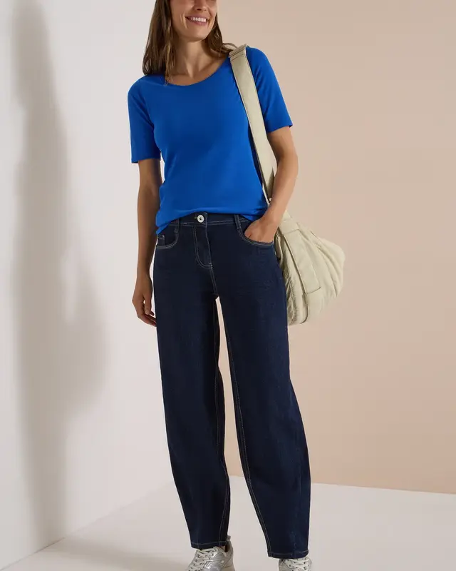 Cecil Barrel Jeans Scarlett - Rinsed Wash
