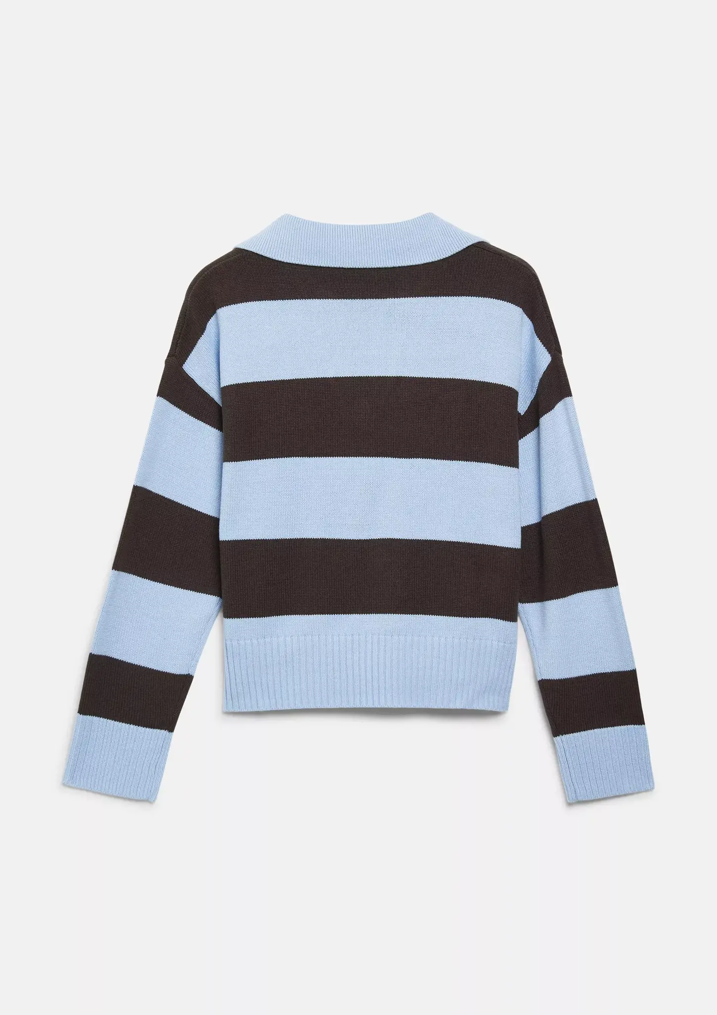 S. Oliver Strick Pullover mit Polokragen - Light Blue