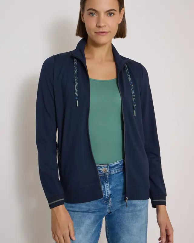 Cecil Cardigan mit Zipper - Urban Dark Blue