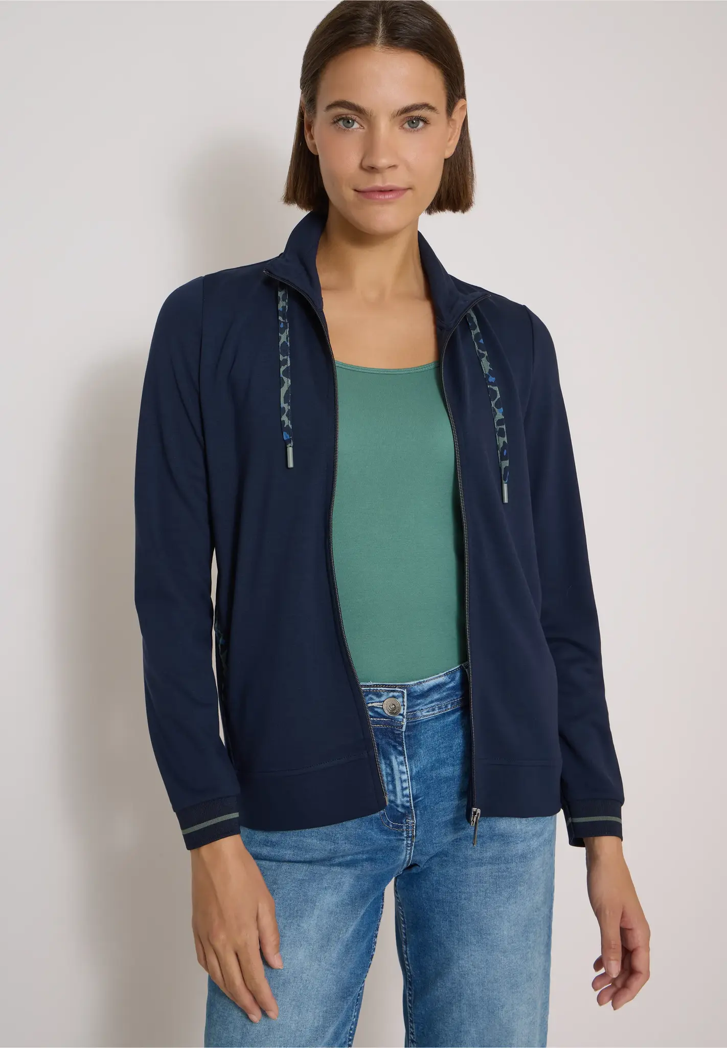 Cecil Cardigan mit Zipper - Urban Dark Blue