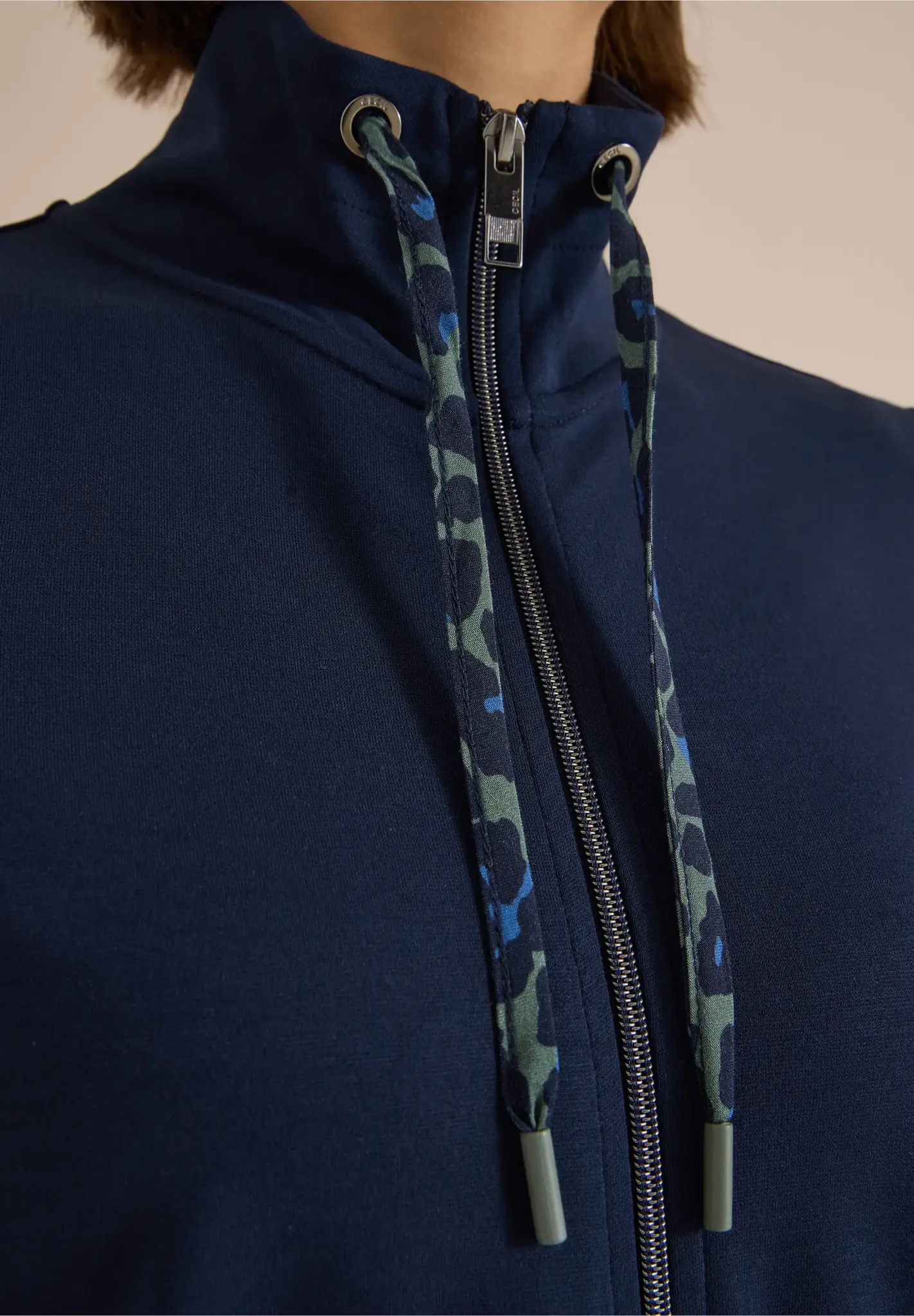 Cecil Cardigan with Zipper - Urban Dark Blue