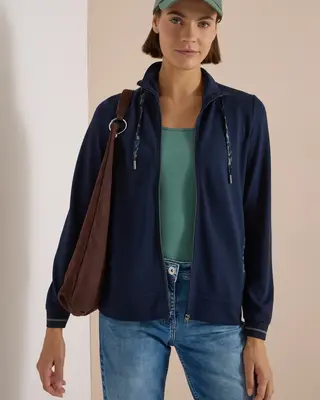 Cecil Cardigan mit Zipper - Urban Dark Blue
