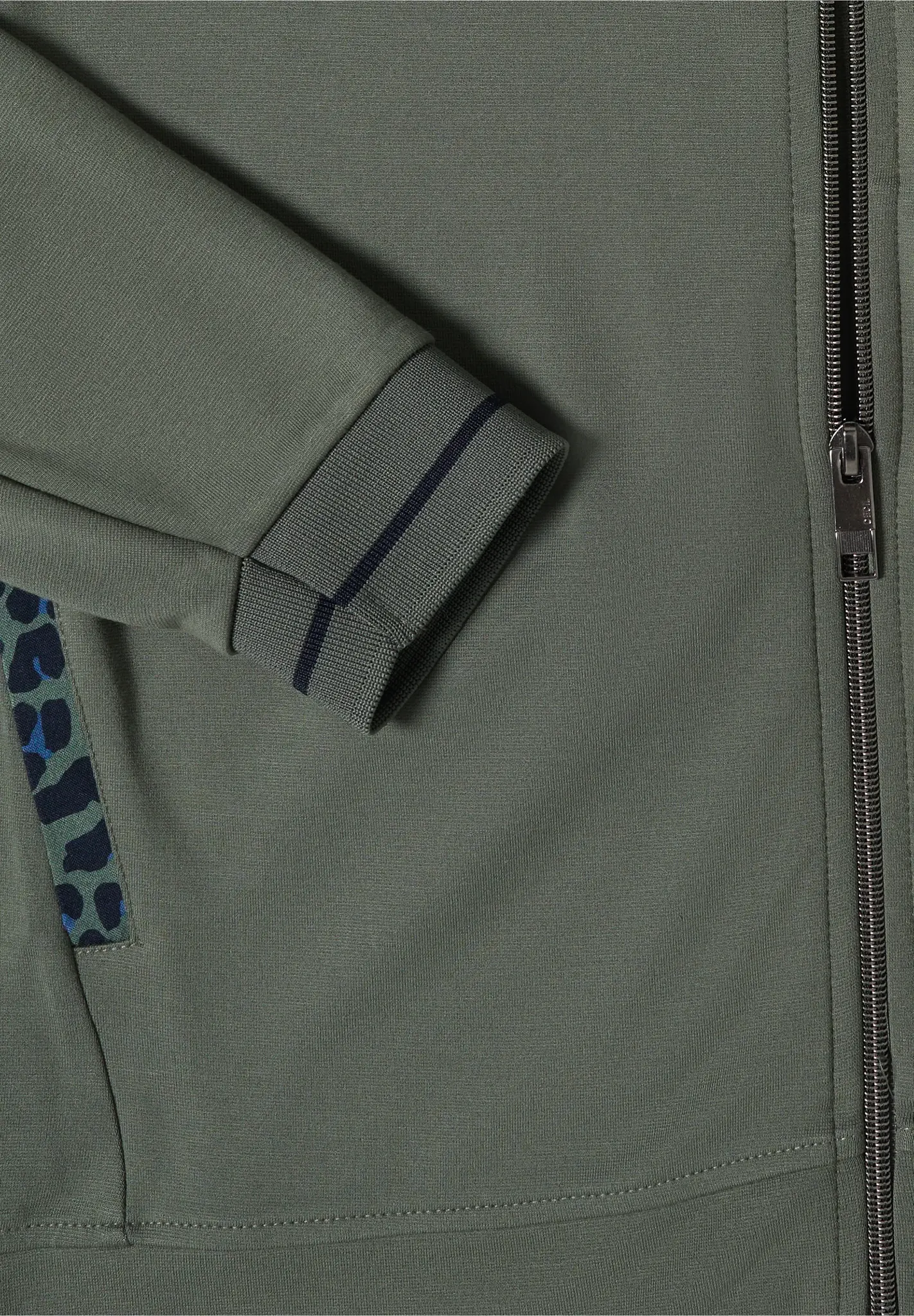Cecil Cardigan mit Zipper - Dried Olive Green