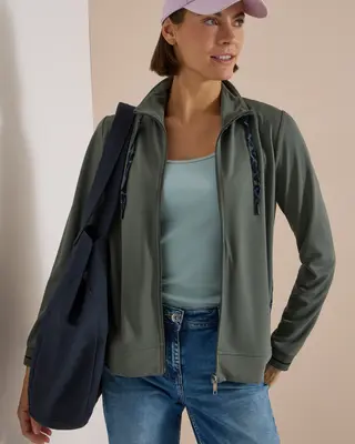 Cecil Vest met Rits - Dried Olive Green