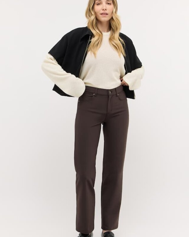 Angels Jeanswear Lara Techno Stretch - Dark Ganache