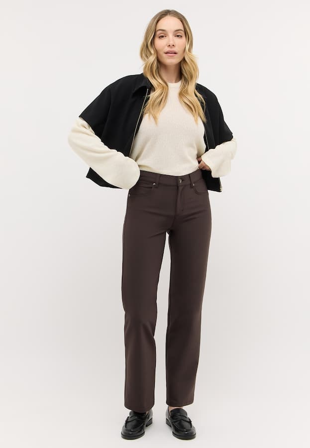 Angels Jeanswear Lara Techno Stretch - Dark Ganache