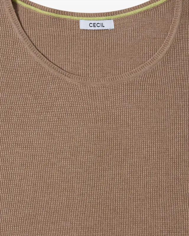 Cecil Structured Jumper - Creamy Mocha Melange