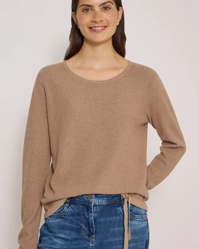 Cecil Structured Jumper - Creamy Mocha Melange