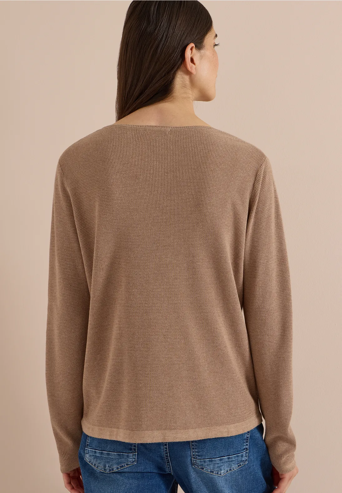 Cecil Structured Jumper - Creamy Mocha Melange