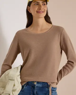 Cecil Structured Jumper - Creamy Mocha Melange