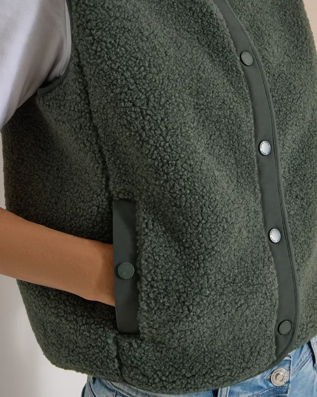 Cecil Teddy Jacke mit Softshell Detail - Dried Olive Green
