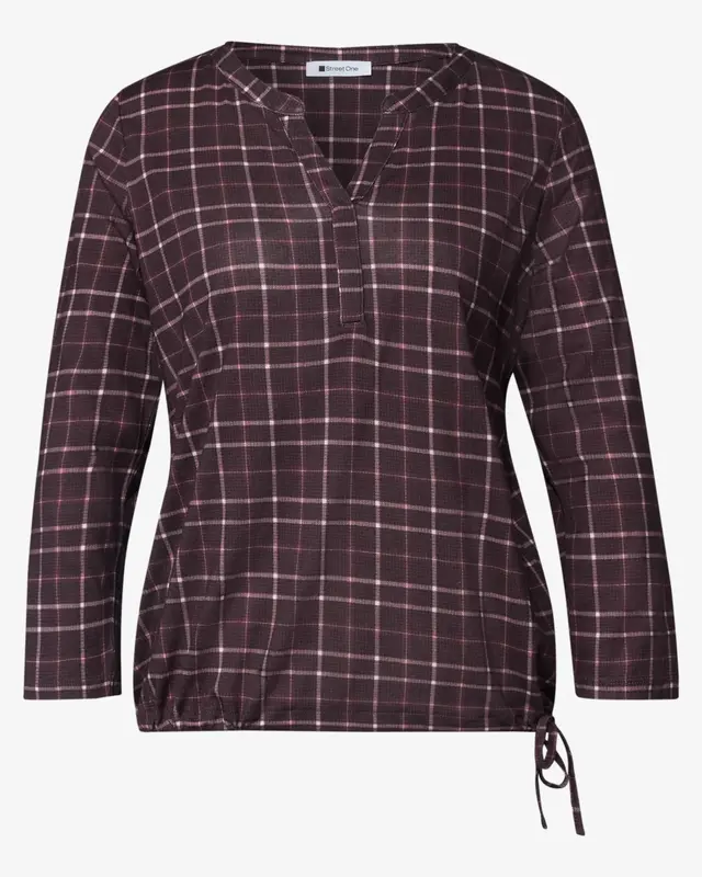 Street One Jersey Shirt 3/4-Mouw - Rustic Rouge