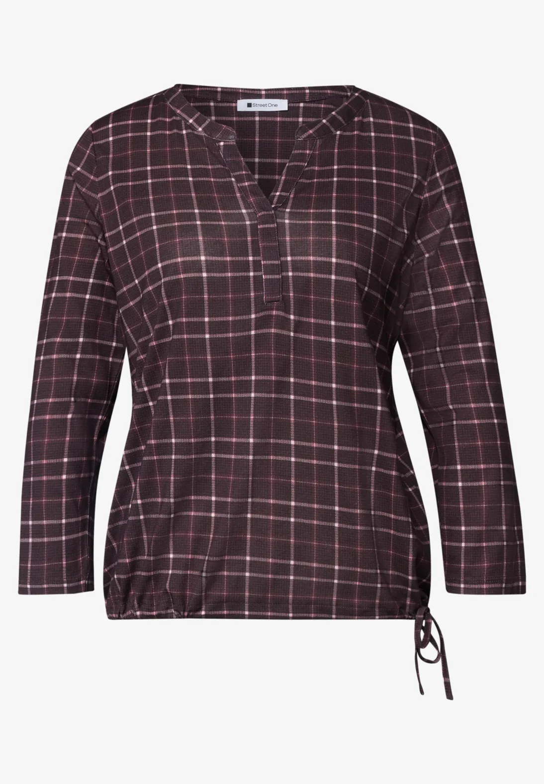 Street One Jersey Shirt 3/4-Sleeve - Rustic Rouge