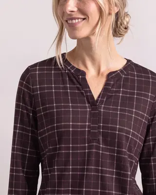 Street One Jersey Shirt 3/4-Sleeve - Rustic Rouge