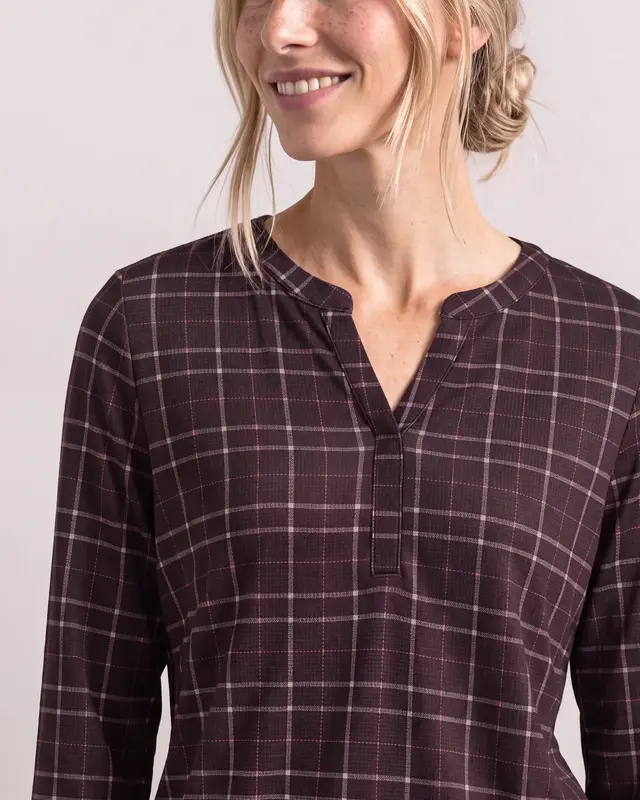 Street One Jersey Shirt 3/4-Arm - Rustic Rouge