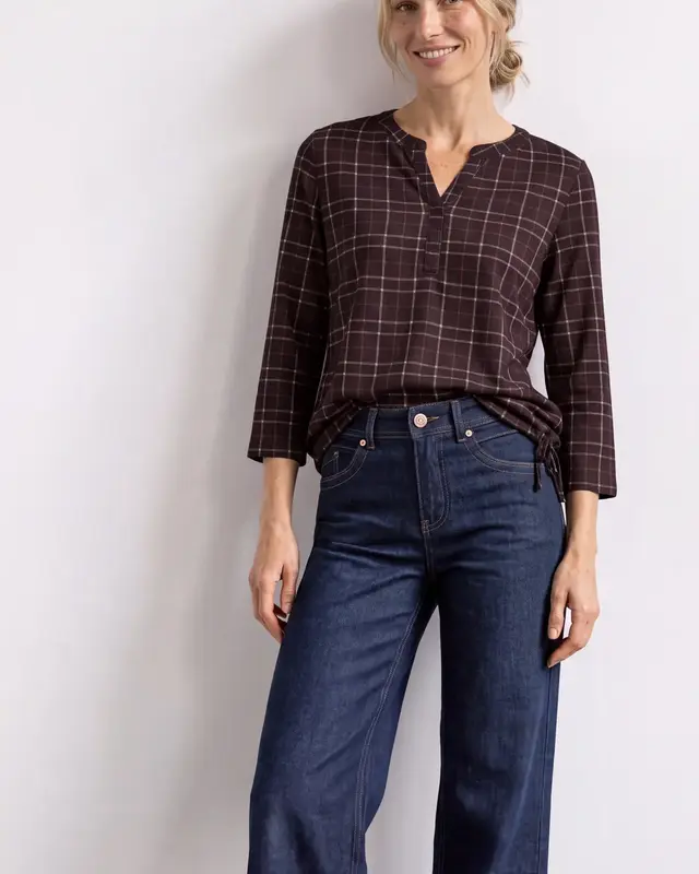 Street One Jersey Shirt 3/4-Arm - Rustic Rouge