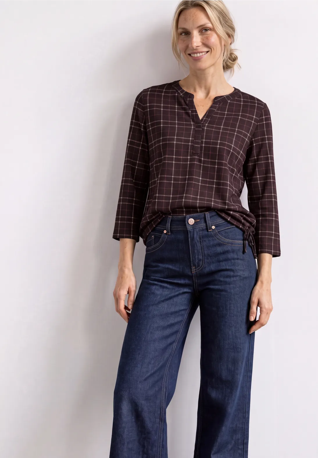 Street One Jersey Shirt 3/4-Arm - Rustic Rouge