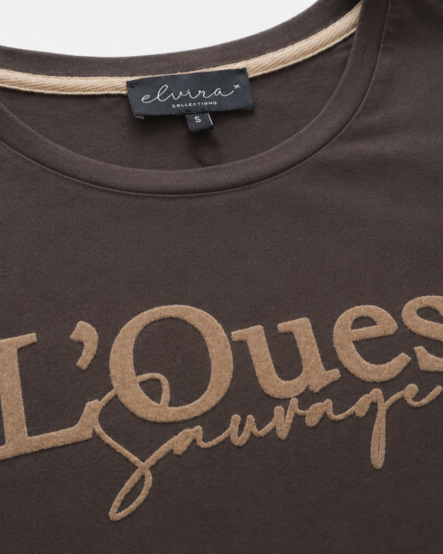 Elvira Collections T-Shirt L'Quest - Dark Coffee