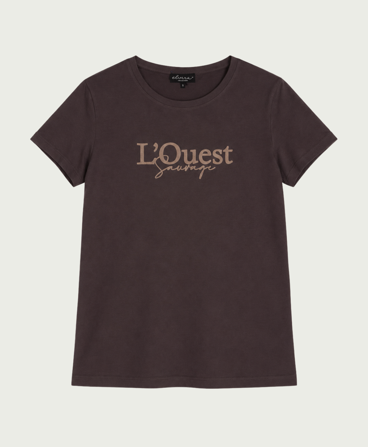 Elvira Collections T-Shirt L'Quest - Dark Coffee