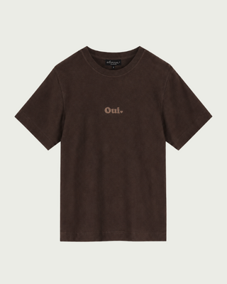 Elvira Collections T-Shirt Oui - Dark Coffee