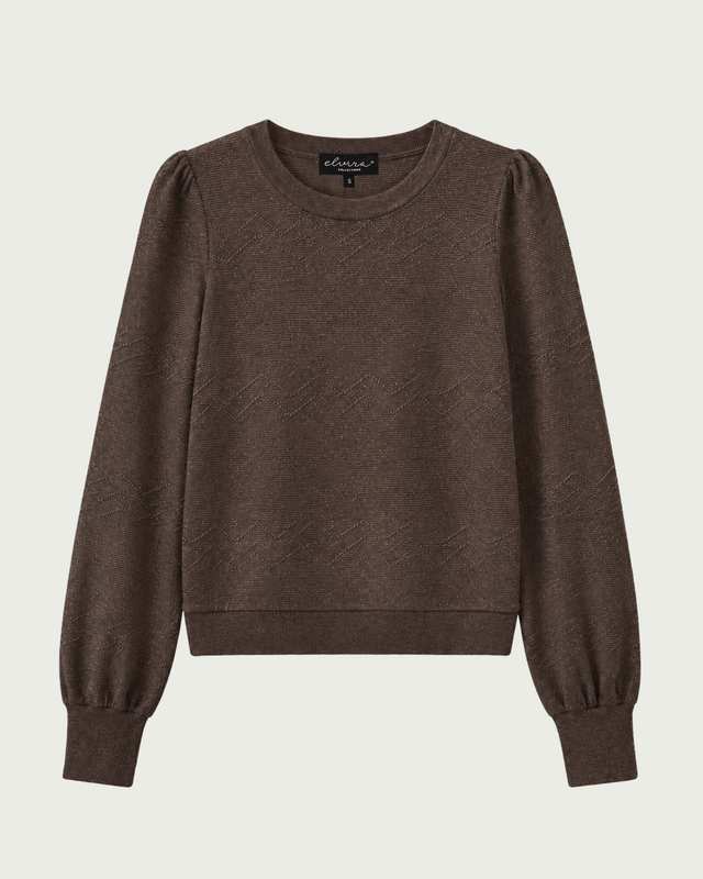 Elvira Collections Glitzer Pullover Lunelle - Mocha