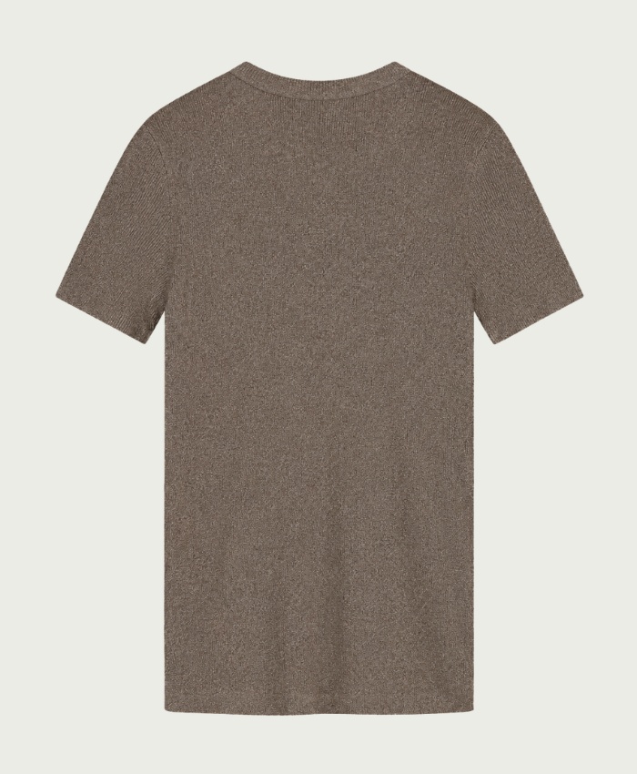 Elvira Collections Glitter T-Shirt Virelora - Cappuccino