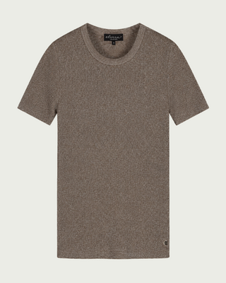 Elvira Collections Glitzer T-Shirt Virelora - Cappuccino