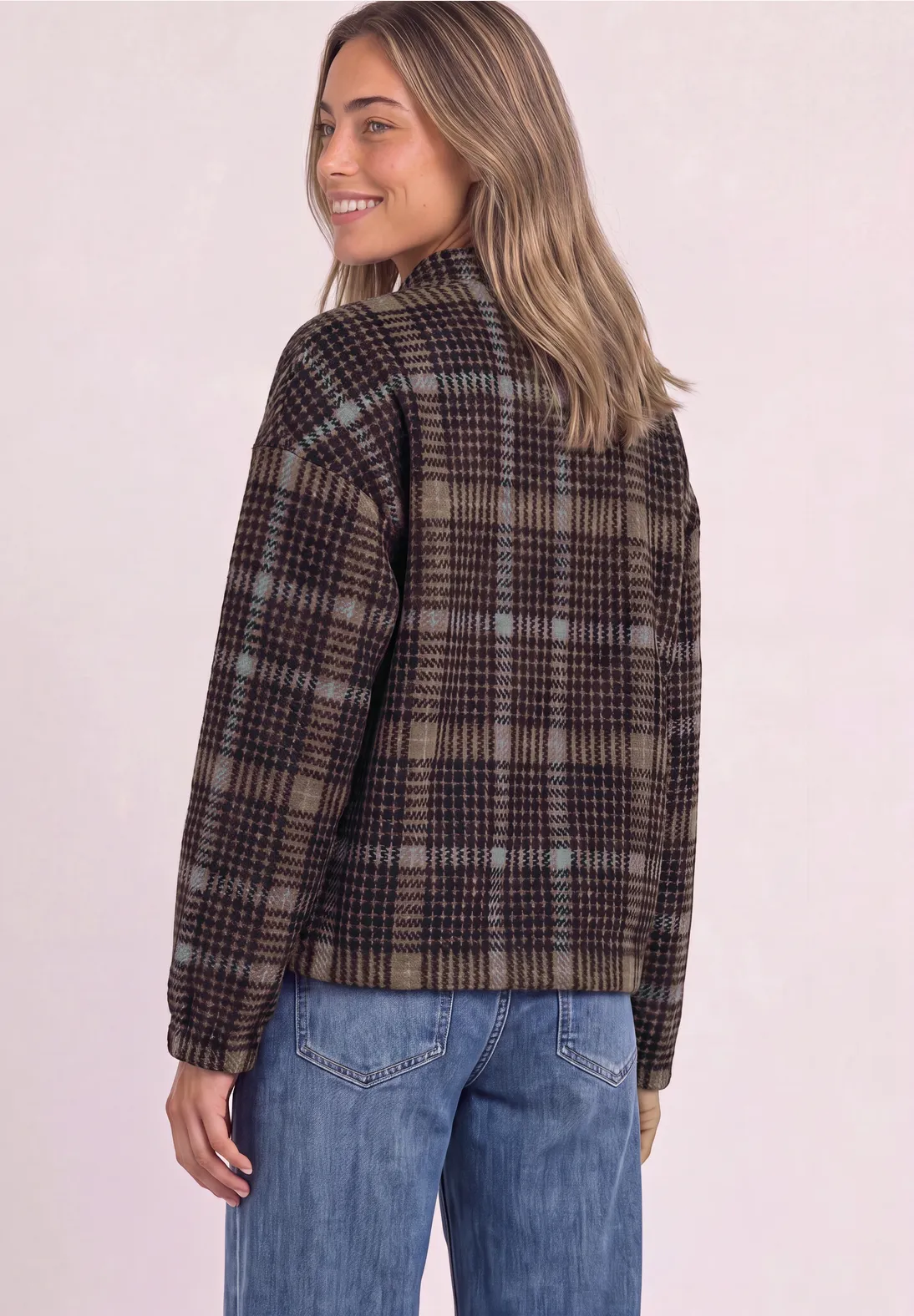 Street One Jacket Corduroy Structure - Silk Brown