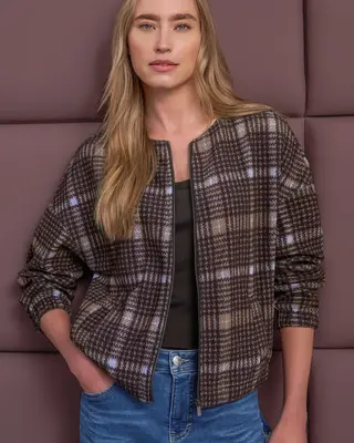 Street One Jacke Cord Struktur - Silk Brown
