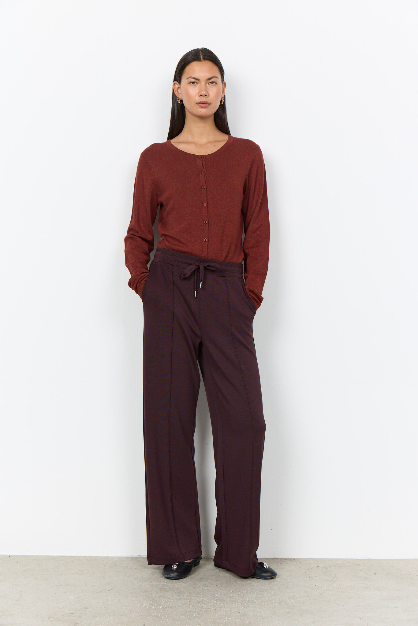 Soyaconcept Pants Banu 265 - Chocolate Plum