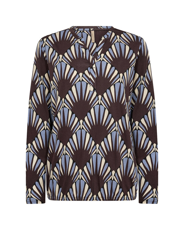 Soyaconcept Shirt Felicity AOP 556 - Chocolate Plum