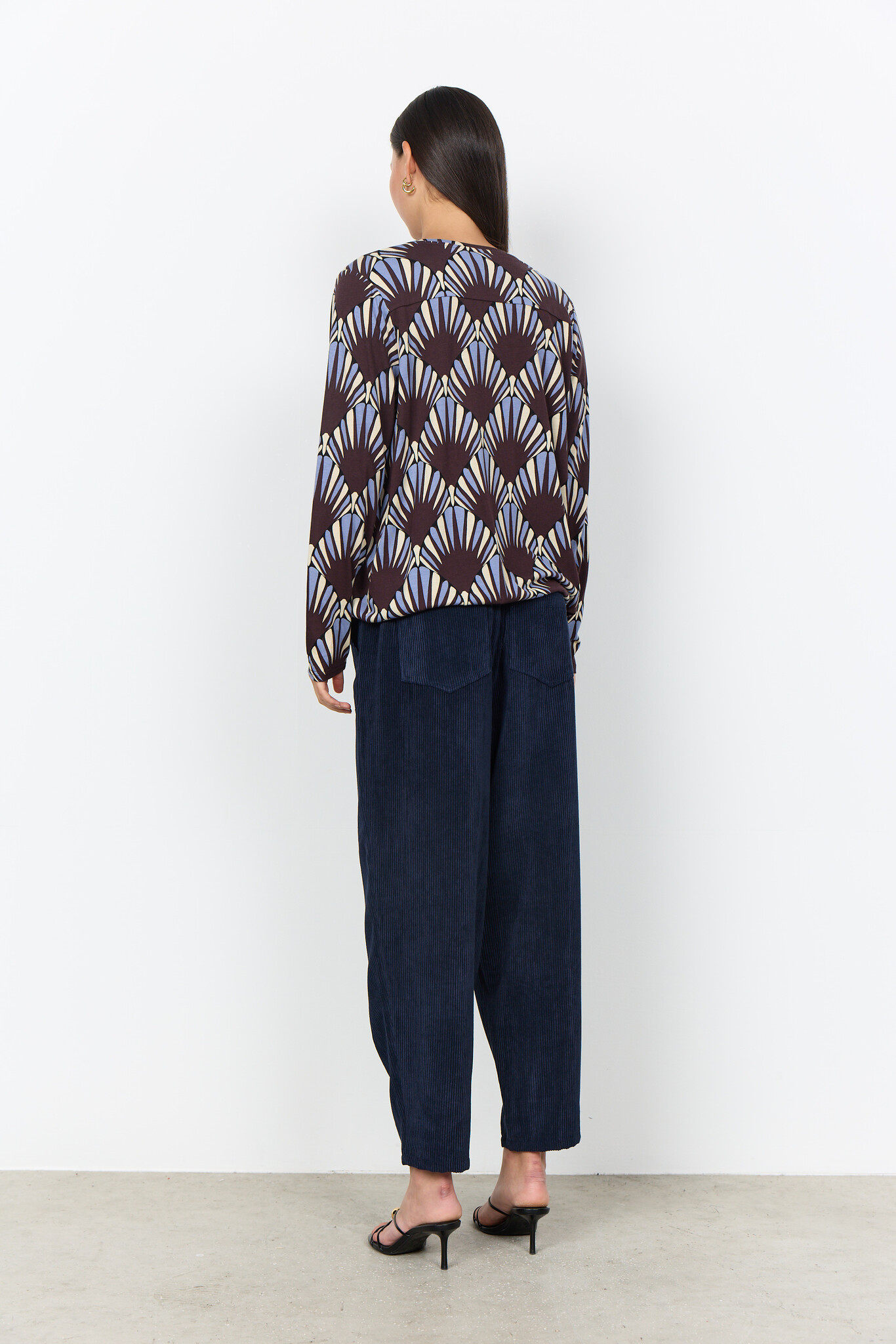Soyaconcept Shirt Felicity AOP 556 - Chocolate Plum