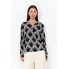 Shirt Felicity AOP 556 - Navy Combi