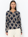 Soyaconcept Shirt Felicity AOP 556 - Navy Combi