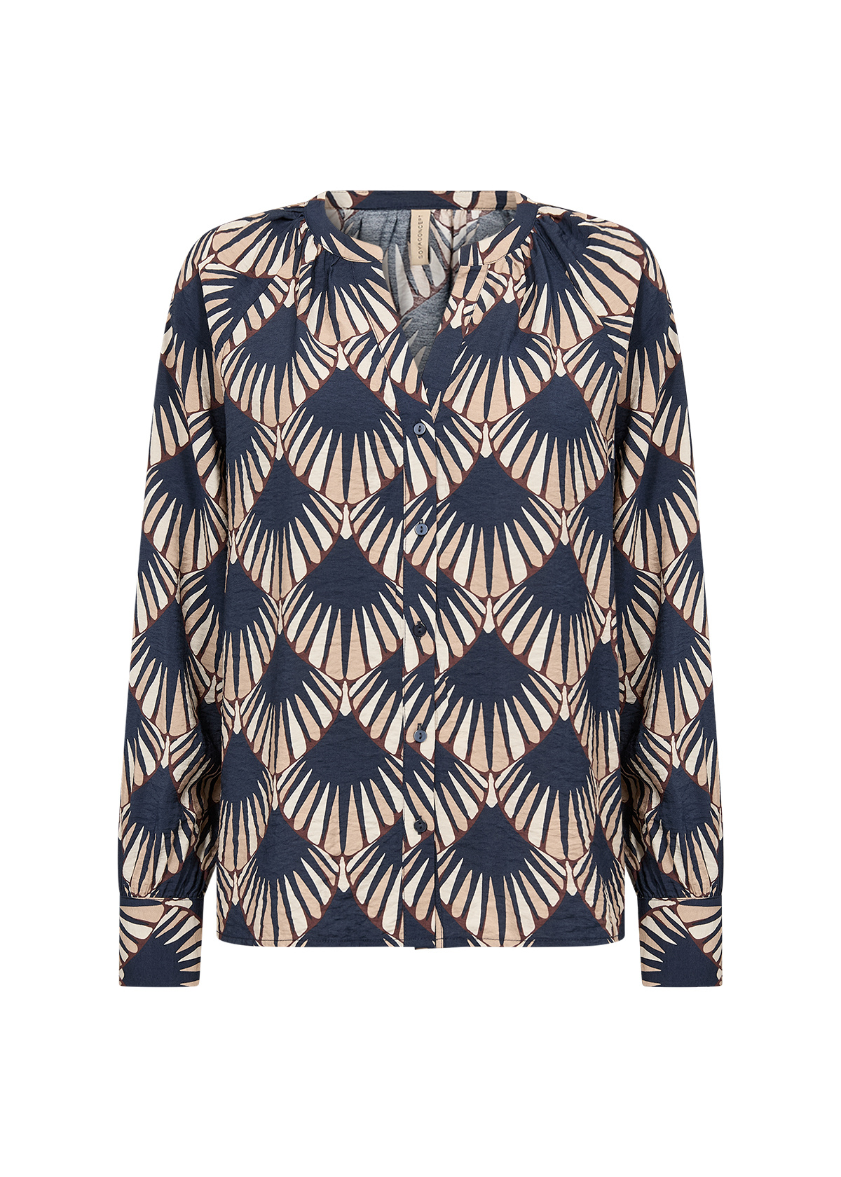 Soyaconcept Bluse Halin AOP 1 - Navy Combi