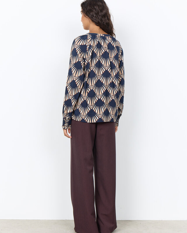 Soyaconcept Blouse Halin AOP 1 - Navy Combi