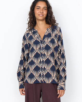 Soyaconcept Blouse Halin AOP 1 - Navy Combi