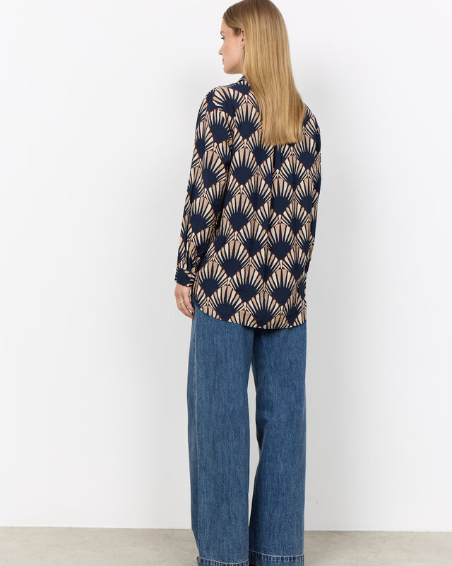 Soyaconcept Blouse AOP Halin 2 - Navy Combi