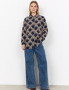Soyaconcept Blouse AOP Halin 2 - Navy Combi