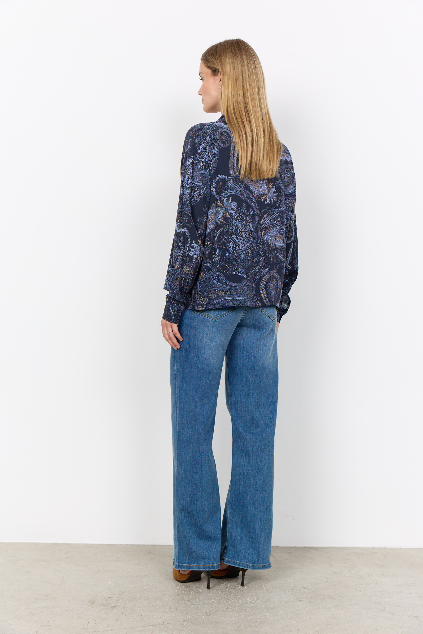 Soyaconcept Bluse Halna AOP 1 - Navy Combi